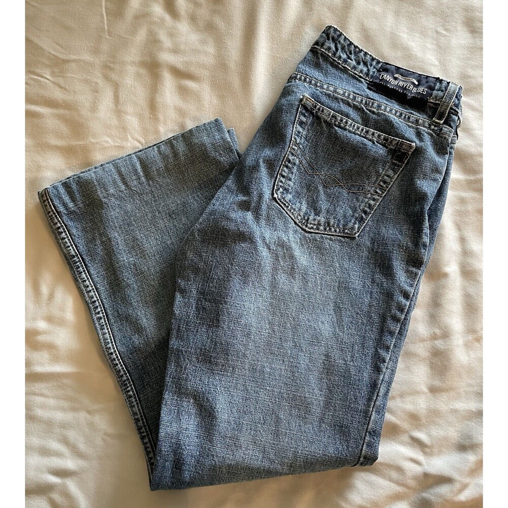 Canyon River Blues Jeans Womens Size 13 Blue Medium Wash Bell Bottoms 90’s Y2K